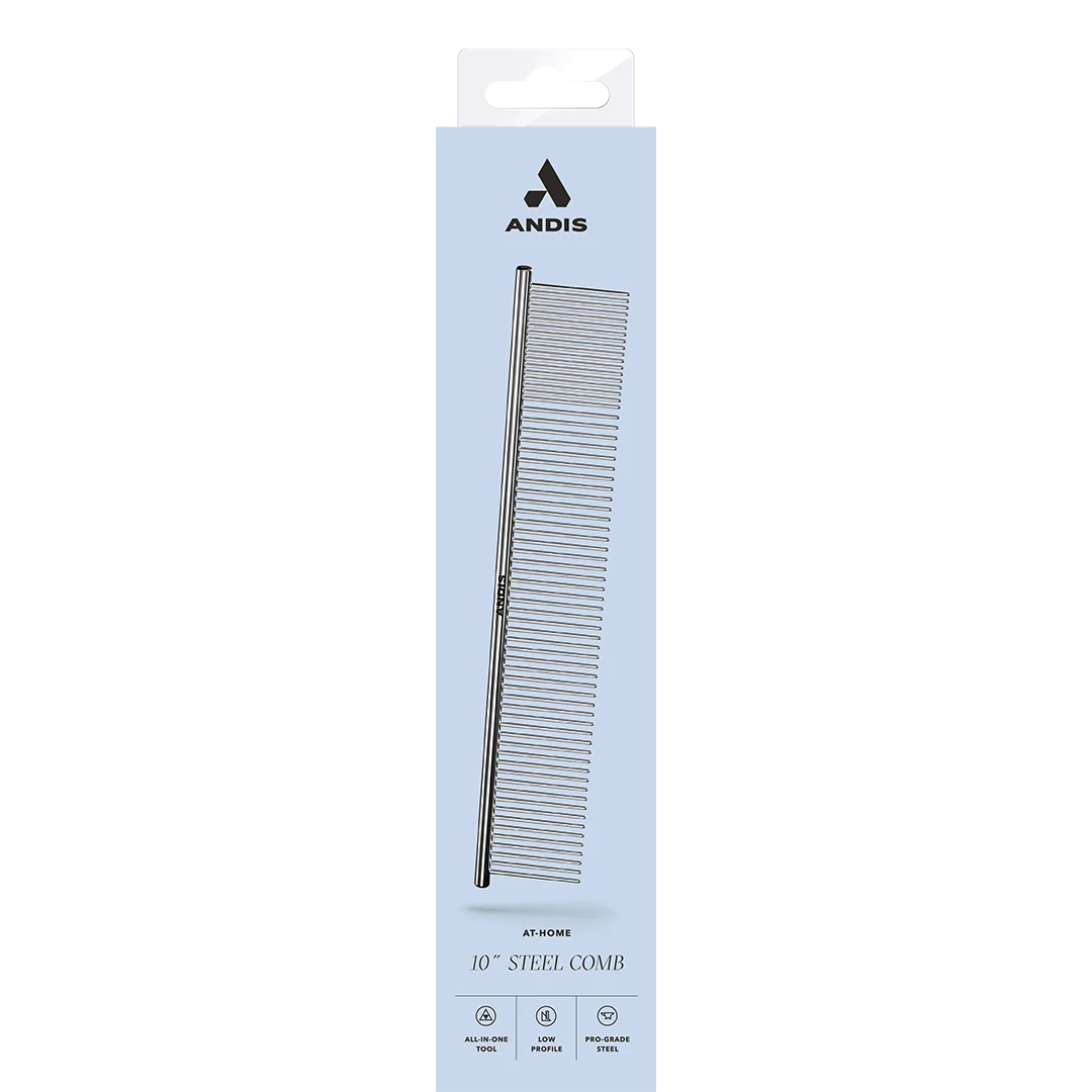 10" Steel Dog Grooming Comb by Andis