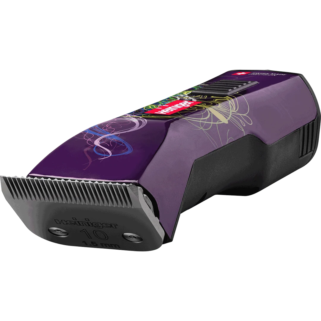 Pet Purple Saphir Cordless Clipper with Two Batteries In a Case by Heiniger
