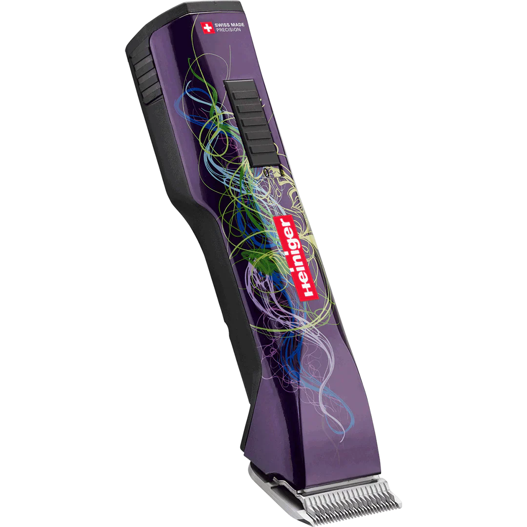 Purple Saphir Cordless Clipper Two Batteries with 4F Blade by Heiniger
