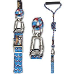 Dog Helios ® 'Dura-Tough' 2-in-1 Reflective Adjustable Fashion Dog Leash and Collar