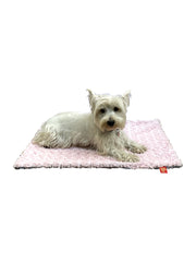 Blanket, Pink/Grey Two Tone Rosebud