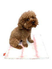 Carrier Square Blanket, Angora Ombre in Rosewater 