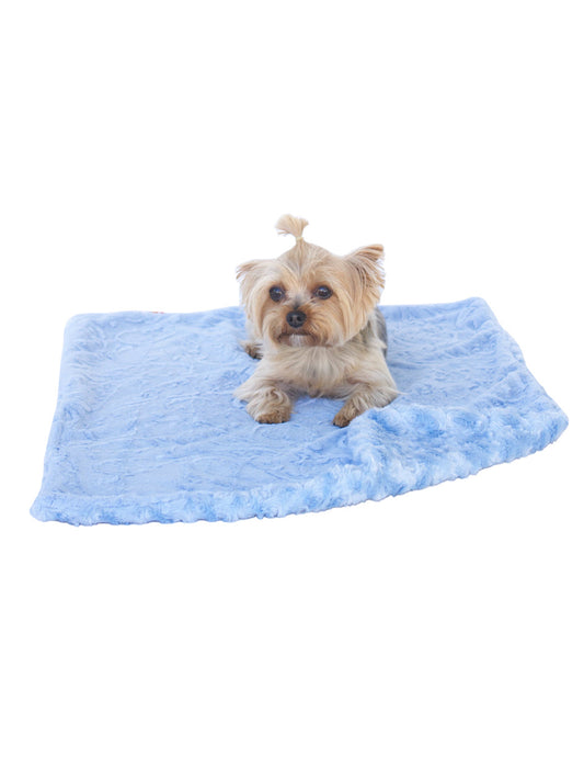 Blanket, Blue Paisley Large