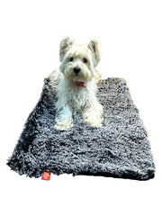 Blanket, Powder Puff-Black/white