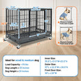 Load image into Gallery viewer, 37" Stackable Heavy Duty Dog Kennel 371D04
