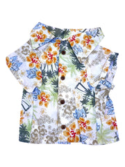 Camp shirt, Sunny Daze Shirt with wood buttons