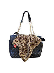 Carrier Square Blanket, Brown Cheetah