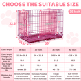 Load image into Gallery viewer, 24-42" Collapsible Pink Dog Crate RED24-42
