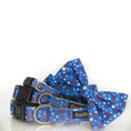 Load image into Gallery viewer, EcoBark Bow Tie Collar - Nautical Print
