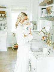 Embroidered Plush Robe 