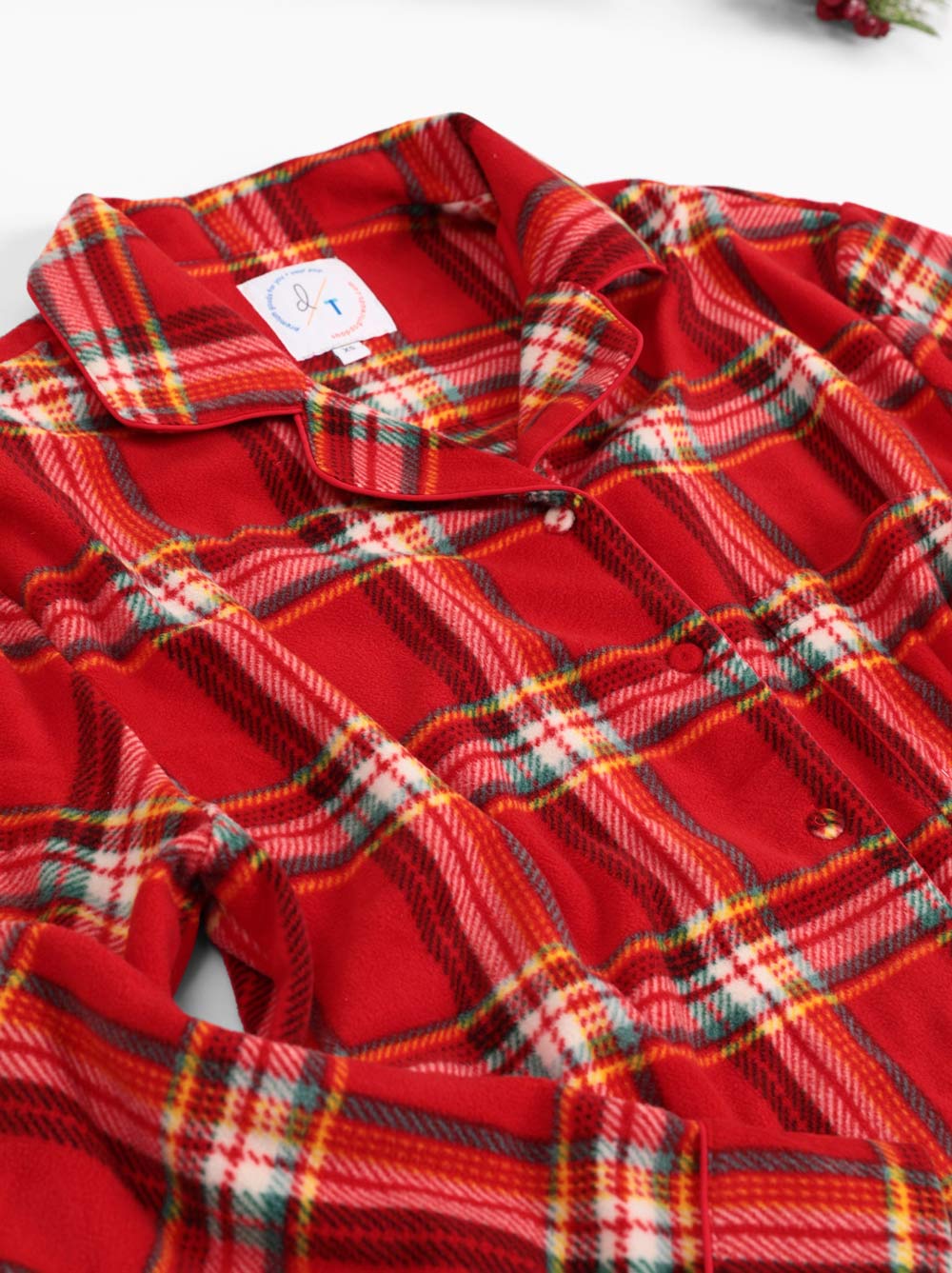 Fleece Plaid Pajama 