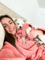 Embroidered Plush Robe 