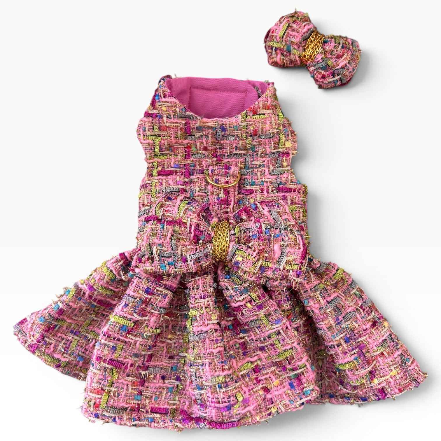 The Paris Multi Tweed Couture Dress
