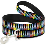 Dog Leash - Piano Keys Rainbow