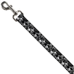 Dog Leash - Top Skulls Stacked Black/Gray/White
