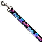 Dog Leash - Mushroom Glow Black/Multi Color
