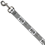 Dog Leash - BD Logo/American Stripe Flag White/Black
