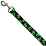 Dog Leash - Aliens Head Scattered Galaxy2/Green/Black