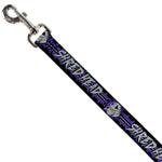 Dog Leash - Shredder Head SHRED HEAD/Stripe Black/Purple/Gray