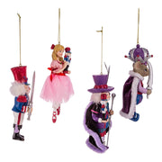 Kurt Adler 5.25-Inch Nutcracker Suite Ornament Set, 4 Piece Set