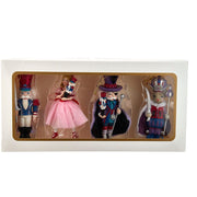 Kurt Adler 5.25-Inch Nutcracker Suite Ornament Set, 4 Piece Set