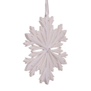 Kurt Adler 4-Inch Elegant Snowflake Ornament with Swarovski Elements