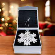 Kurt Adler 4-Inch Elegant Snowflake Ornament with Swarovski Elements
