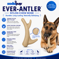 Load image into Gallery viewer, Ever Antler Nylon Chew Bone | Elk Antler Shaped Dog Toy for Aggressive Chewers | SodaPup

