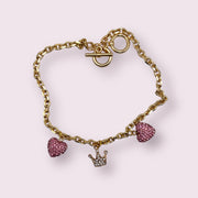 My Tiny Princess of Hearts Dog Charm Collar