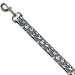 Dog Leash - Jack Expressions/Stripe White/Black