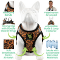 Load image into Gallery viewer, EcoBark Step In Dog Harness - XXXS to Small Breeds- Reflective Soft Mesh Harness for Teacup, Small Dogs and Puppies / Cheetah
