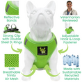 Load image into Gallery viewer, EcoBark Lime Green Step In Dog Harness - Reflective Soft Mesh Harness for Teacup, Small Dogs and Puppies
