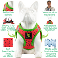 Load image into Gallery viewer, EcoBark Step In Dog Harness - XXXS to Small Breeds- Reflective Soft Mesh Harness for Teacup, Small Dogs and Puppies / Watermelon

