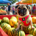 Load image into Gallery viewer, EcoBark Step In Dog Harness - XXXS to Small Breeds- Reflective Soft Mesh Harness for Teacup, Small Dogs and Puppies / Watermelon
