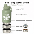 Load image into Gallery viewer, WildSip 3-in-1 Dog Water Bottle
