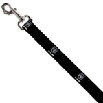 Dog Leash - Ram Black/Silver Logo REPEAT
