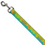 Dog Leash - Scooby Doo THE MYSTERY MACHINE Paint Job Green/Aqua/Orange