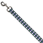 Dog Leash - Argyle Navy/Green/White/Gold