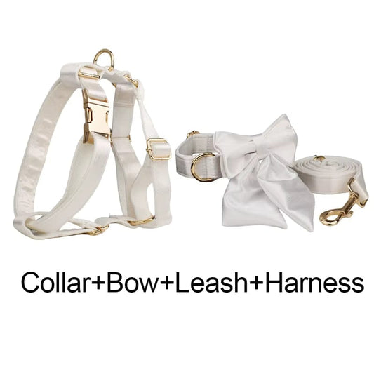 Wedding Pure White Satin Set