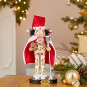 Kurt Adler 10-Inch Elvis in White Suit Nutcracker