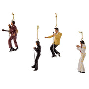 Kurt Adler 2.5-Inch Resin Elvis Presley 4-Piece Ornament Gift Set