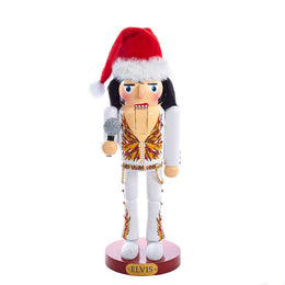 Kurt Adler 11-Inch Elvis In Flame Suit Nutcracker