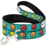 Dog Leash - Baymax/Mood Expressions/Baymax Scattered Turquoise