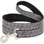 Dog Leash - Ditsy Floral Black/White/Red