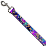 Dog Leash - Cats in Space Pinks/Blues