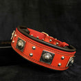 Load image into Gallery viewer, The "Eros" collar 2.5 inch wide RED
