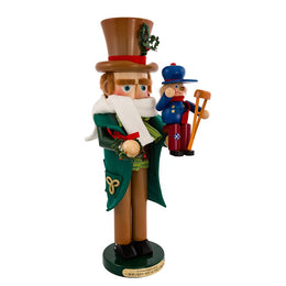 Kurt Adler 17-Inch Limited Edition Steinbach Bob Cratchit with Tiny Tim Nutcracker