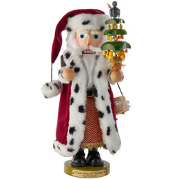 Kurt Adler 17.5-Inch Limited Edition Steinbach Twelve Days of Christmas Musical Pear Tree Santa Nutcracker