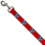 Dog Leash - Tennessee Flag Stars Red/White/Blue