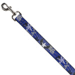 Dog Leash - Die Hard Skulls & Stars1 Blue/Grays